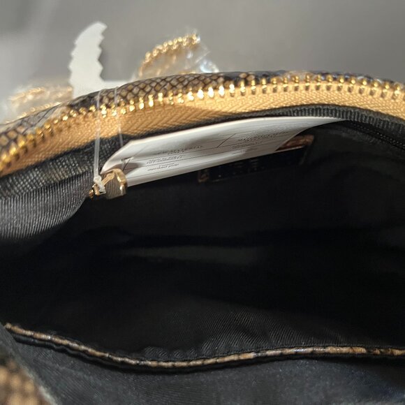 Urban‎ Expressions Vanessa Snake Print Convertible Clutch Shoulder Bag NWT - Picture 4 of 5